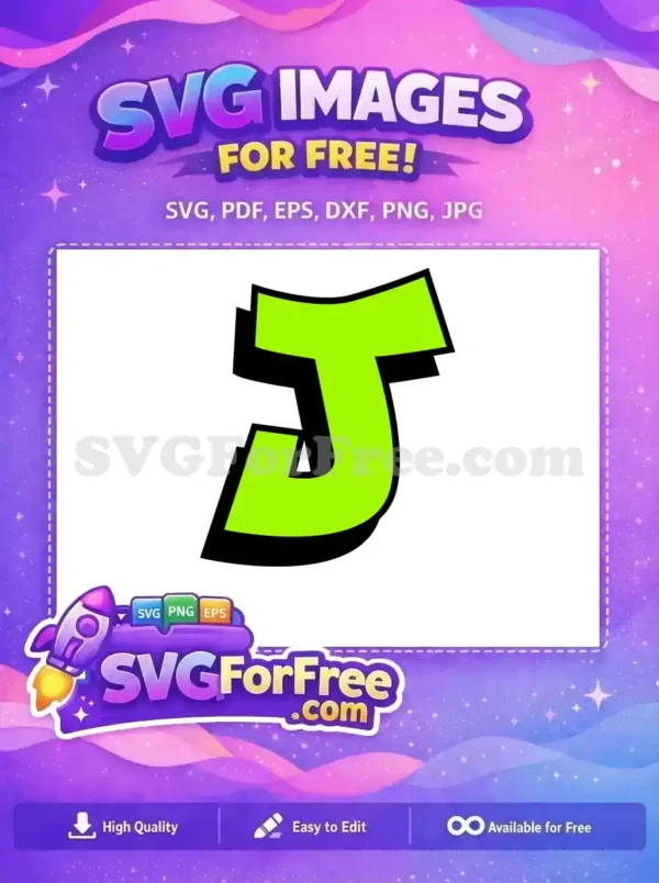 Free Lime Letter Free Bold Font Alphabet Free SVG