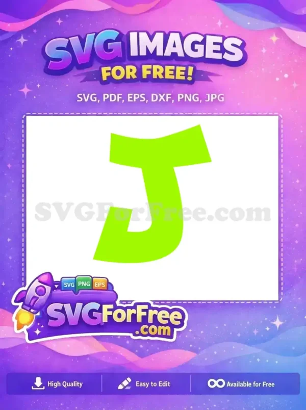 Free Lime Green Font Free Letter J Alphabet Free SVG