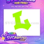 Free Lime Letter L Free Graffiti Font Alphabet Free SVG - Instant Download
