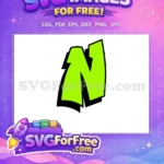 Free Lime Letter Free Black Outline Fonts Free SVG 1 - Instant Download