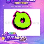 Free Lime Green Font Free Pink Accent Number 1 Free SVG - Instant Download