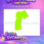 Free Lime Green Shirt Free Fonts Design Free SVG 1 - Instant Download