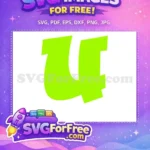 Free Lime Green Bold Font Free Number One Free SVG - Instant Download