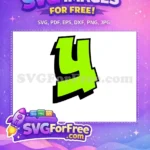 Free Number One Free Neon Green Fonts Free SVG - Instant Download
