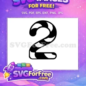 Free Black Number Two Free Bold Font Number Free SVG 2