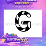 Free Black Letter G Free Swirl Font Alphabet Free SVG - Instant Download