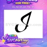 Free Bold Black Letter Free Initial J Font Free SVG - Instant Download