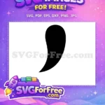 Free Black Comma Free Punctuation Fonts Free SVG 1 - Instant Download