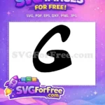 Free Black Letter G Free Bold Font Alphabet Free SVG 1 - Instant Download