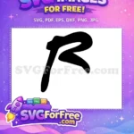 Free Black Letter R Free Initial Monogram Fonts Free SVG 3 - Instant Download