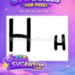 Free Bold Letter Free Handwritten Font Alphabet Free SVG - Instant Download