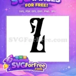 Free Fancy Initial Free Letter Monogram Fonts Free SVG - Instant Download