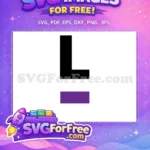Free Block Letter Free Number One Fonts Free SVG - Instant Download