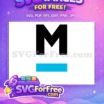 Free Black Initial Free Letter M Font Free SVG - Instant Download