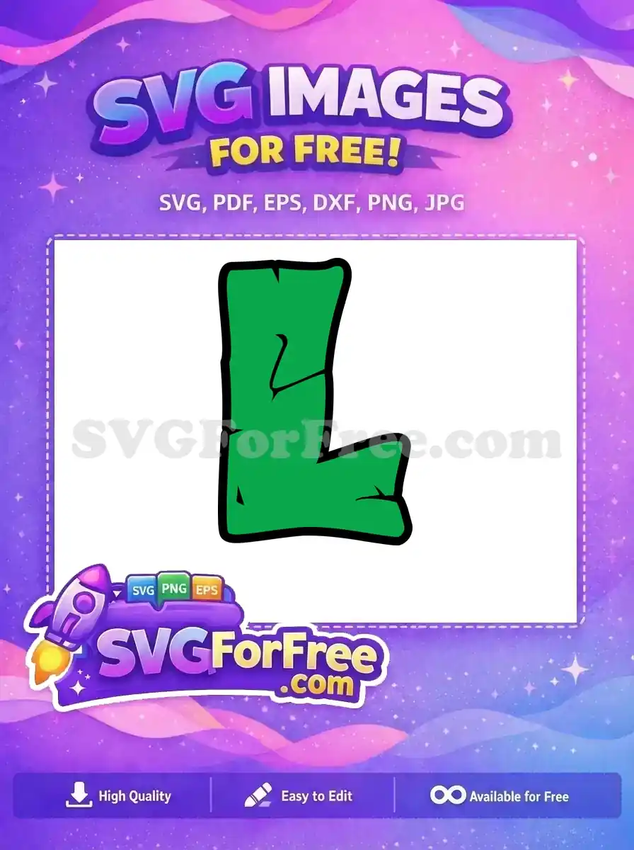 Free Green Letter L Free Graffiti Font Free SVG