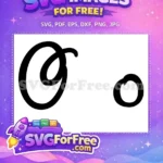 Free Calligraphy Letter O Free Font Alphabet Initial Free SVG - Instant Download