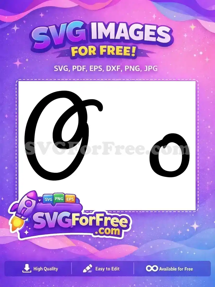 Free Calligraphy Letter O Free Font Alphabet Initial Free SVG