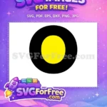 Free Black Yellow Circle Free Target Free Fonts SVG - Instant Download