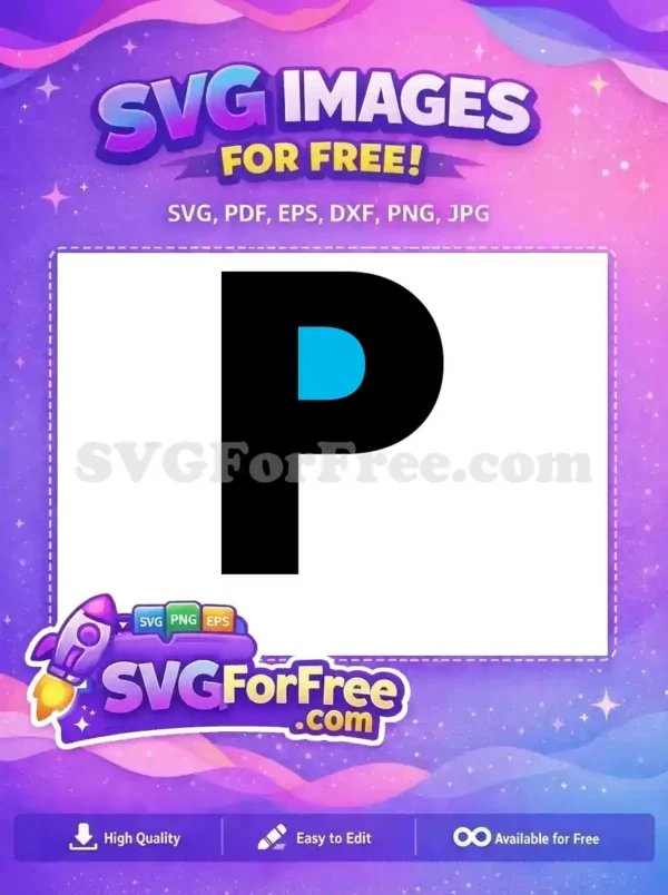 Free Black Letter P Free Blue Font Alphabet Free SVG 2 Free Black Letter P Free Blue Font Alphabet Free SVG 2
