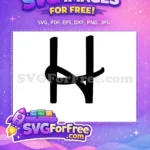 Free Intertwined Letter H Free Monogram Initial Font Free SVG - Instant Download