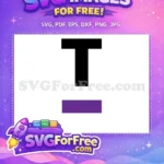 Free Bold Font Free Uppercase Letter One Free SVG - Instant Download