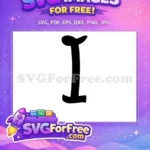 Free Black Letter I Free Bold Font Alphabet Free SVG 4 - Instant Download