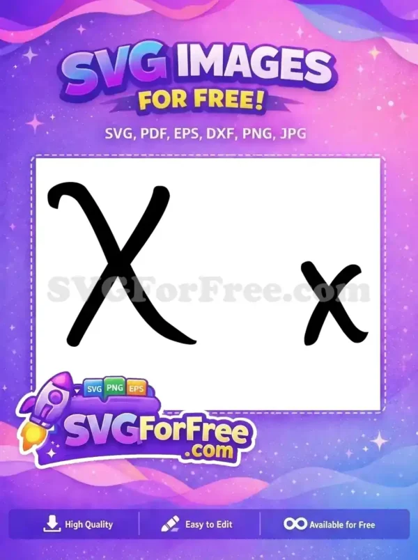 Free Black Letter X Free Alphabet Initial Fonts Free SVG 1