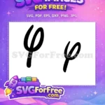 Free Phi Letter Free Greek Alphabet Fonts Free SVG 2 - Instant Download