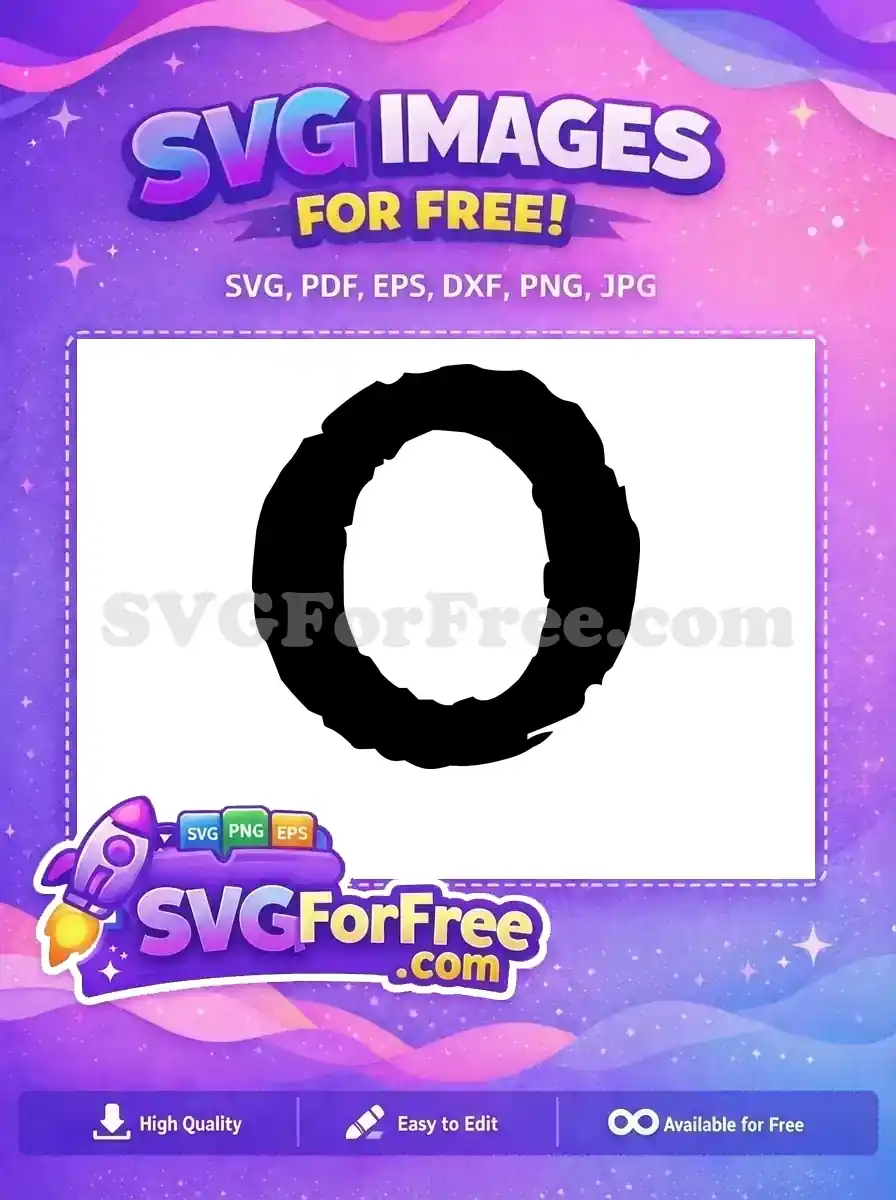 Free Distressed Font Free Letter O Alphabet Free SVG