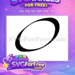 Free Black Oval Frame Free Fonts Category 1 Free SVG - Instant Download
