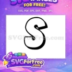 Free Letter S Free Bold Fonts Alphabet Free SVG - Instant Download