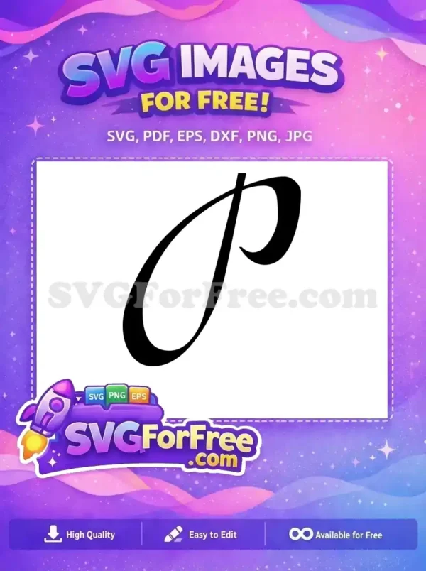 Free Elegant Font Free Letter P Initial Free SVG Free Elegant Font Free Letter P Initial Free SVG