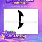 Free Letter D Initial Free Bold Font Free SVG - Instant Download