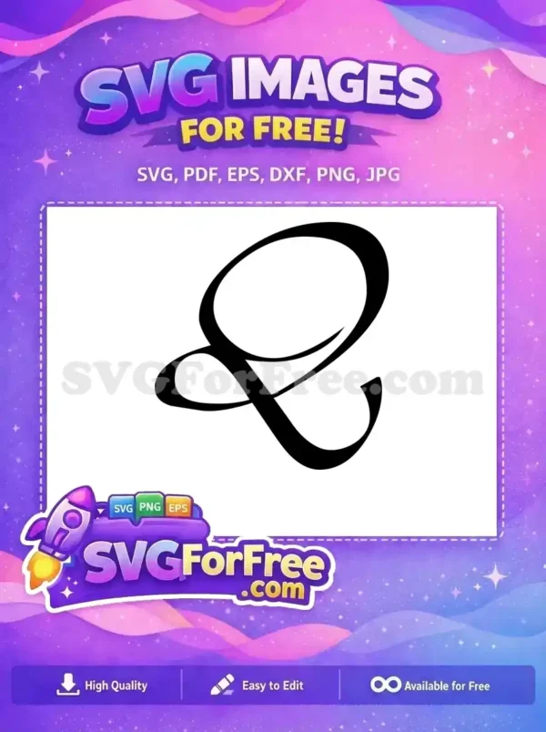 Free Calligraphy Font Free Letter Initial Monogram Free SVG