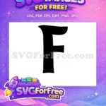 Free Black Letter F Free Initial Monogram Fonts Free SVG 1 - Instant Download