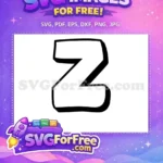 Free Black Outline Bold Number 2 Free Fonts Design Free SVG - Instant Download
