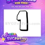 Free Bold Font Free Number One Fonts Free SVG - Instant Download