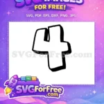 Free Bold Number One Free Font 3D Free SVG - Instant Download
