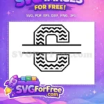 Free Number One Chevron Free Fonts Initial Design Free SVG - Instant Download