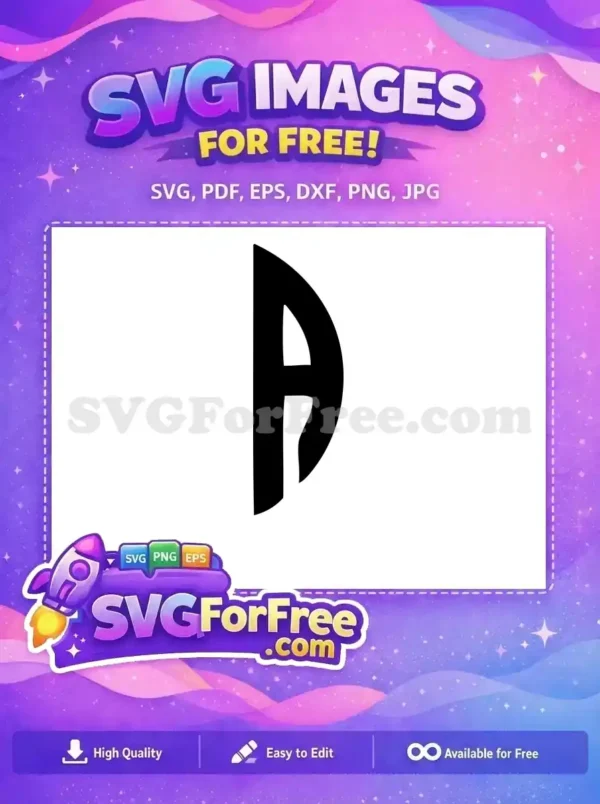 Free Letter A Bold Free Monogram Initial Free SVG