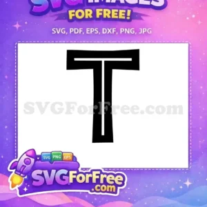 Free Black Bold Fonts Free Letter T Alphabet Free SVG