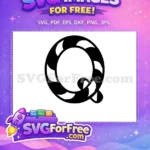 Free Black Letter Q Free Fancy Initial Fonts Free SVG - Instant Download