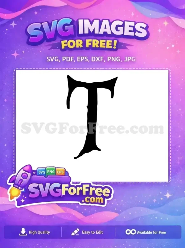 Free Letter T Free Black Font Alphabet Free SVG Free Letter T Free Black Font Alphabet Free SVG