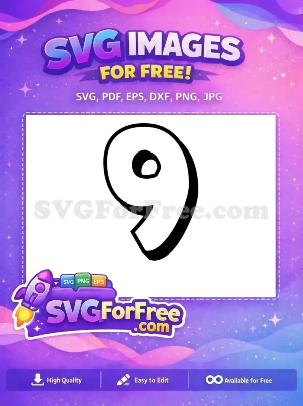 Free Number Nine Free Bold Font Number Free SVG Free Number Nine Free Bold Font Number Free SVG