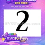 Free Number One Free Fonts Category Free SVG 27 - Instant Download