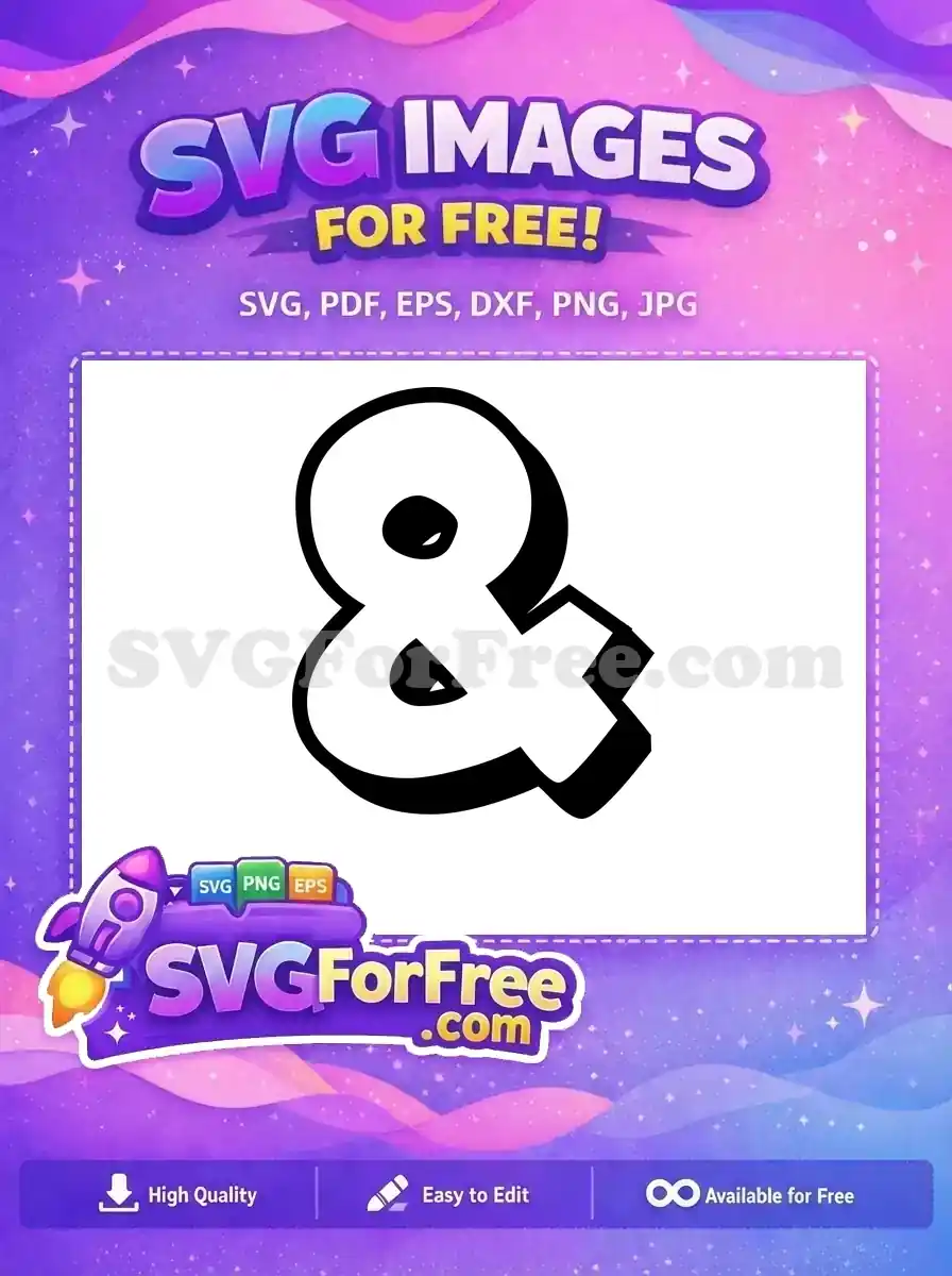 Free Ampersand Symbol Free Black Shadow Fonts Free SVG