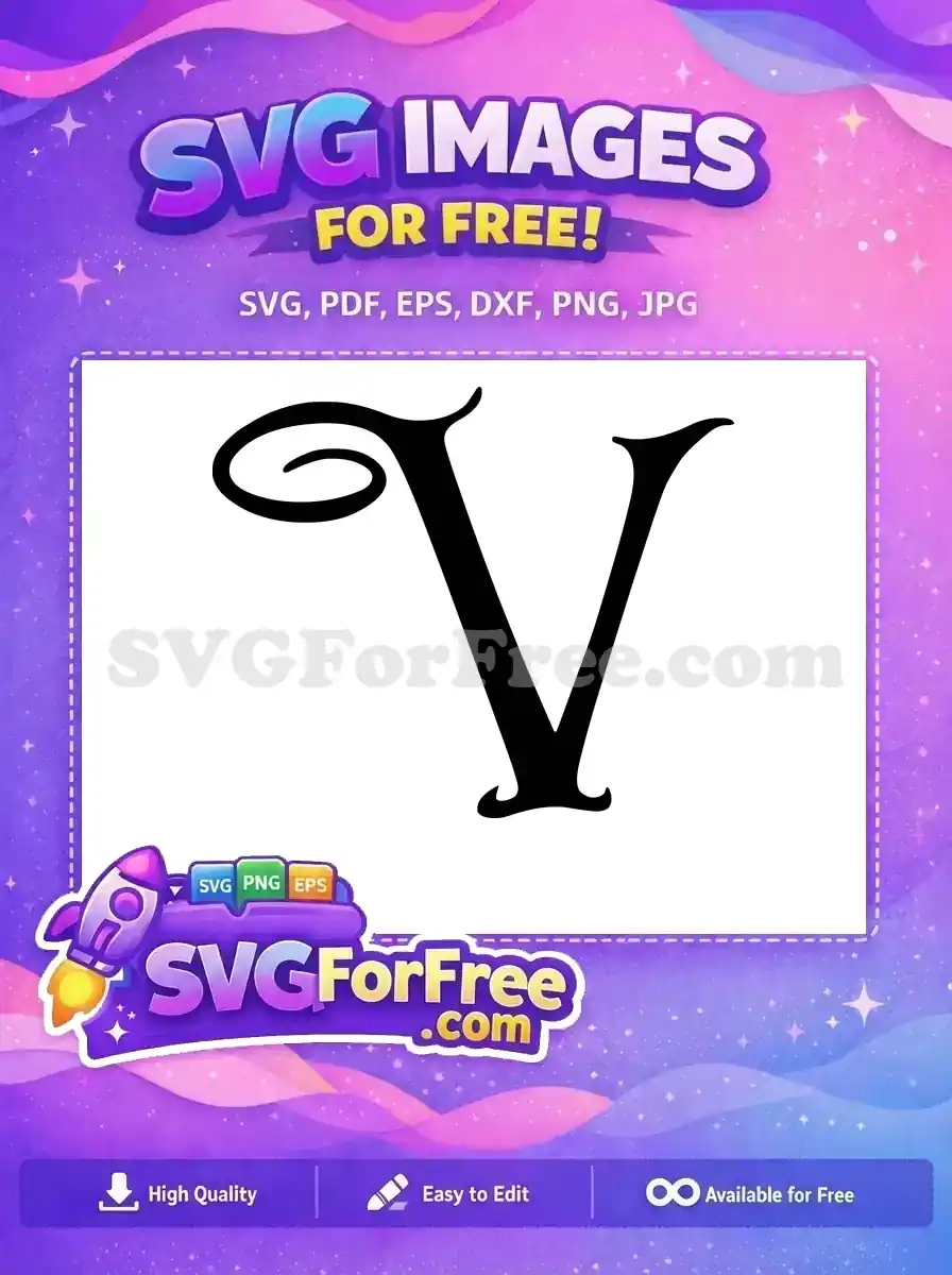 Free Swirly Letter Free Initial Monogram Fonts Free SVG