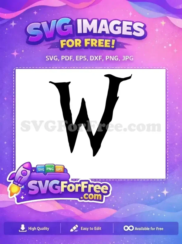 Free Distorted Letter Free Black Font Lettering Free SVG