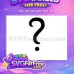 Free Black Question Mark Free Bold Fonts Free SVG 2 - Instant Download