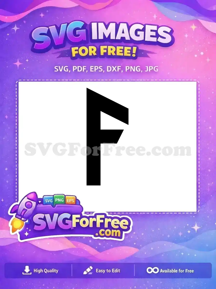 Free Bold Letter F Free Monogram Initial Fonts Free SVG